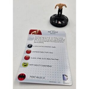 DC Heroclix Arkham Asylum Mr. Zsasz 024 Miniature Figure with Card Batman